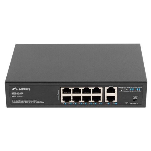 Lanberg Switch PoE+ Rack 10 /19 RSFE-8P-2GE-120 Cijene