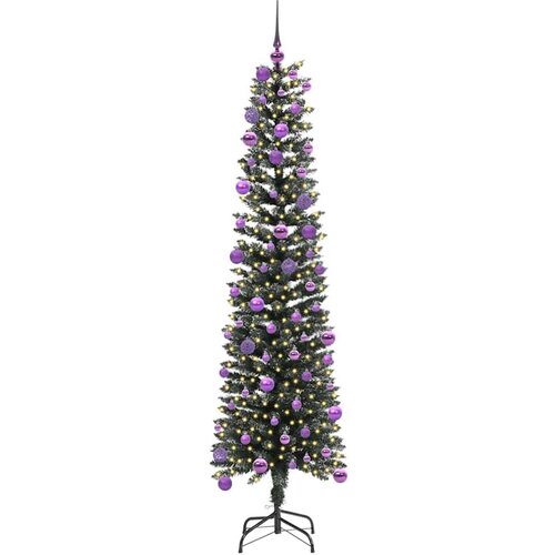 VidaXL Umjetno božićno drvce s stalakom Zelena 50.5 x 50.5 x 180 cm Slike