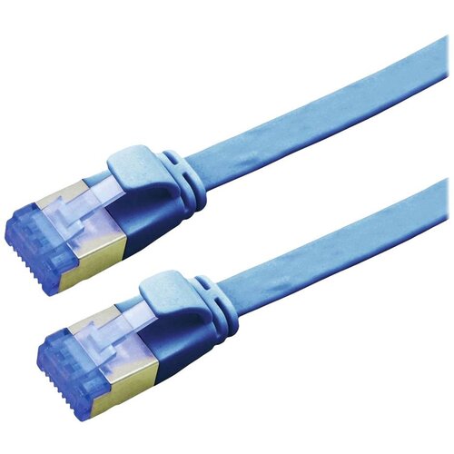 Value 21992154 RJ45 omrežni kabel\, Patch kabel CAT 6a F/UTP 1.50 m modra 1 kos, (20630624) Cene