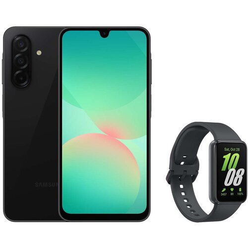 Samsung pametni telefon galaxy A26 5G 8GB 256GB-Črna + galaxy FIT3-Siva Slike