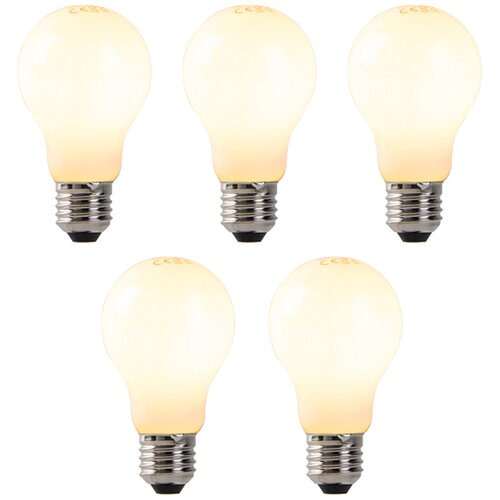 LUEDD Komplet 5 zatemnljivih E27 LED svetilk opalovo steklo 7W 806 lm 2200K Cene