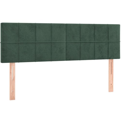 Maison Chic Posteljno vzglavje - Vzglavna omarica 2 kosa temno zeleno 72x5x78/88 cm žamet, (22077150) Cene