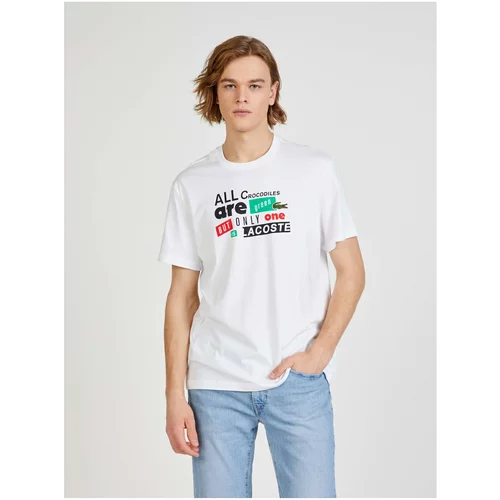 Lacoste White Men's T-Shirt - Men