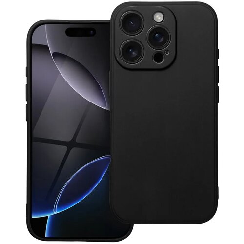  Gumijasti / gel etui Matte za Apple iPhone 16 Pro (6.3") - črni Cene