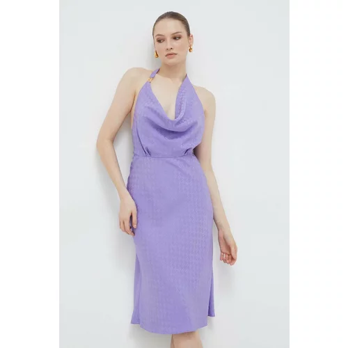 Elisabetta Franchi Obleka vijolična barva