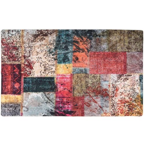 vidaXL Perivi tepih s patchworkom raznobojni 120 x 170 cm protuklizni Cijene