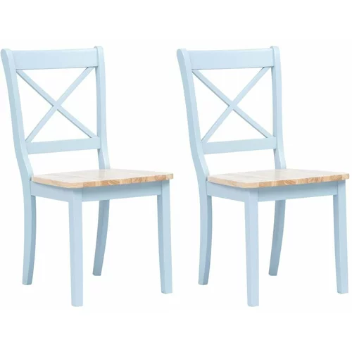  Blagovaonske stolice od drva kaučukovca 2 kom sive