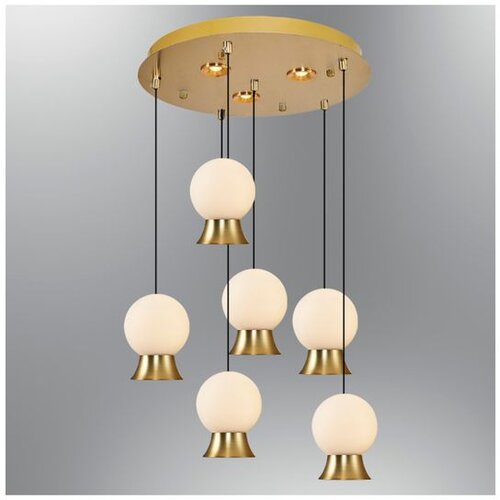 Opviq luster Glason 4124Y-6A, LED 46 W, zlatni Cene