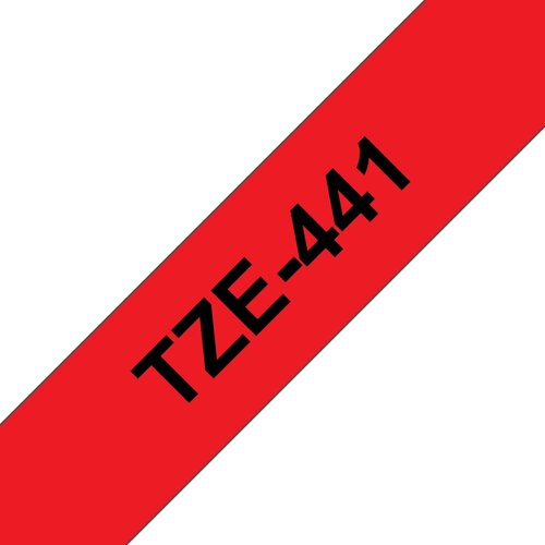 Brother Tze-441 združljiv laminirani trak - 18 mm X 8 metrov črno/rdeč, (21405693) Cene