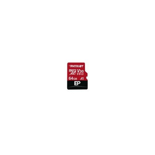 Patriot microSD 64GBEP V30 A1, C10, U3R/W : 90/80MB