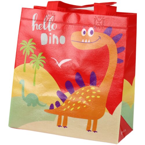  Dinosaur Gift Bag Red 23cm x 21.5cm x 11cm Slike