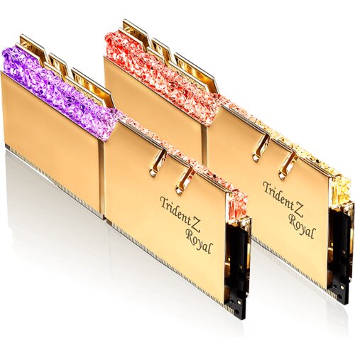 G.skill trident z royal gold rgb DDR4 - 32 gb (2 x 16 gb) - 3600 mhz - C19 pomnilnik za računalnik, (20527565) Slike