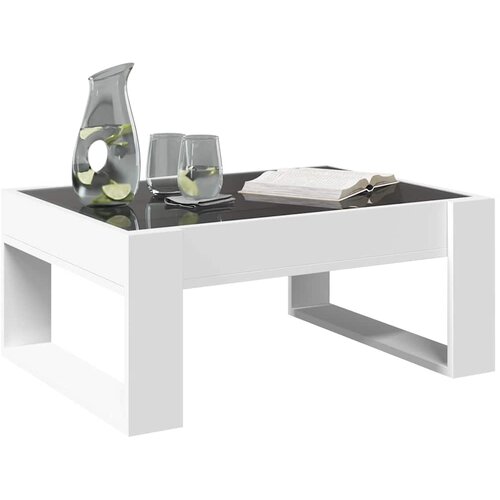  Stolić s beskonačnim LED svjetlima bijeli 70x53x30 cm Slike