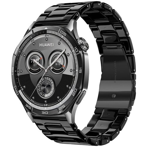 INF združljiv smolni in nerjaveče jekleni pa&scaron;ček za uro huawei GT5 pro - črn 18 mm, (5000090604) Cene