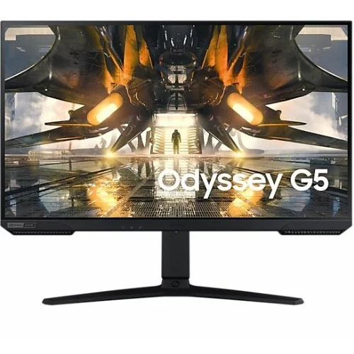 Samsung Monitor Odyssey G5A S27AG500NU, 68,6 cm (27''), QHD (2560 x 1440), 16 : 9, 1 ms, 165 Hz, IPS, HDMI, DisplayPort, VESA, pivot, črn