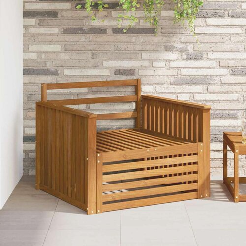  2 Komad Sofa s naslonima Čvrsto drvo akacije Prirodna - Prirodna Vučna &scaron;ina Cijene
