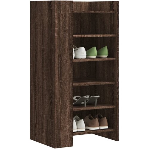  The Living Store Omarica za čevlje rjavi hrast 52x37,5x100 cm inženirski les - Omara Za Čevlje, (21485761) Cene
