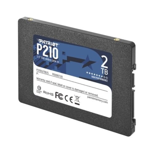 Patriot SSD, 2TB, 2.5&amp;quot;, P210SATA 3, 520/430 MB/s Slike