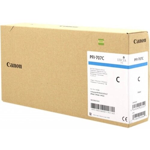 Canon ČRNILO PFI-707B CYAN ZA IPF830/IPF840/IPF850 700ml 9822B001AA Slike