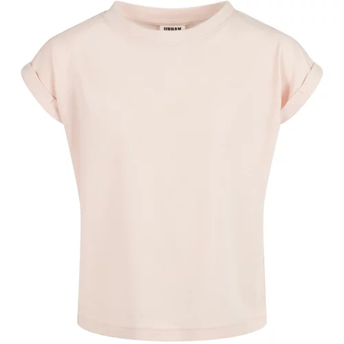 Urban Classics Kids Girls' Organic Shoulder Extended T-Shirt - Pink