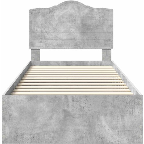  Krevetna konstrukcija s ladicama Betonski sivi 100 x 200 cm Slike