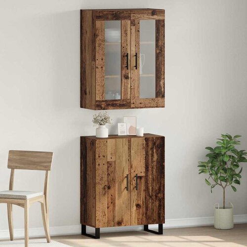  Highboard 2 pcs Staro drvo Konstruirano drvo Cene