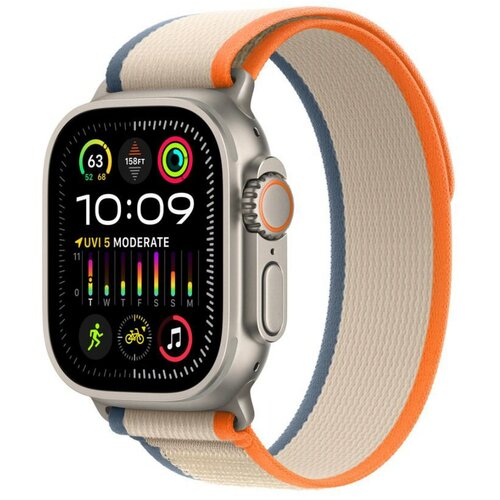Apple watch ultra 2 gps+cellular 49mm titanium case/orange-beige trail loop s/m MRF13SE/A pametni sat Cene