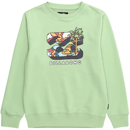 Billabong Sportska sweater majica 'FOUNDATION' pastelno zelena / marelica / crna / bijela