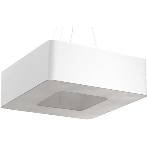 Nice Lamps Bela viseča svetilka s tekstilnim senčnikom Piano – Cene