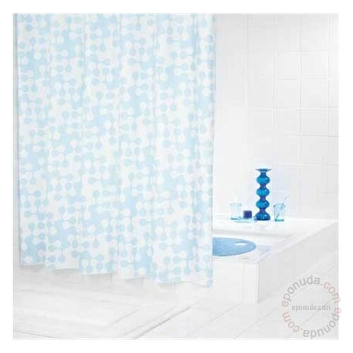Ridder puzzle Blue PVC zavesa za kupatilo 180x200 (RI 31823) Slike