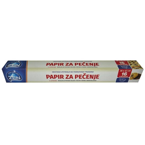Zen Papir za pečenje u listovima, 38 x 42 cm, 16 listova Slike
