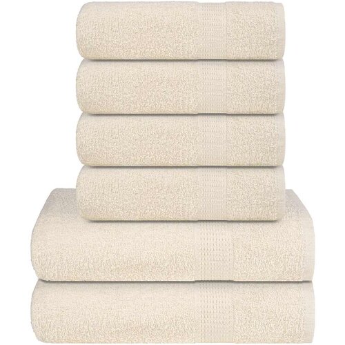 Furnova Komplet brisač 6-delni krem 360 gsm 100% bombaž, (21916627) Cene