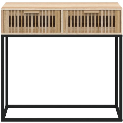 VidaXL Konzolni stol 80 x 30 x 75 cm od konstruiranog drva i željeza Slike