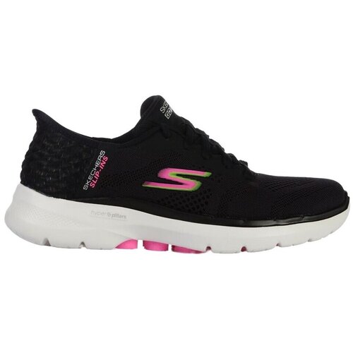 Skechers Nizke superge Go Walk 6 Vivid Id Slip Ins Črna Cene