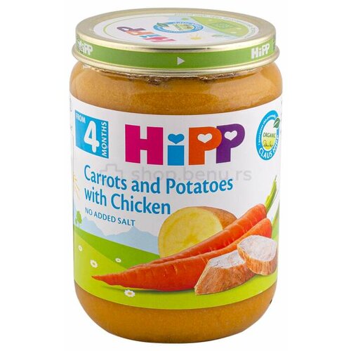 Hipp kašica šargarepa sa krompirom i piletinom 190 g Slike