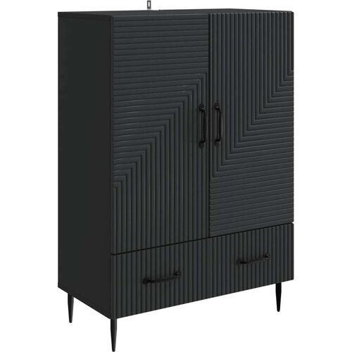  Kreveta s ladicama Crna 66 x 34 5 x 95 cm Konstruirano drvo - Crna Cene