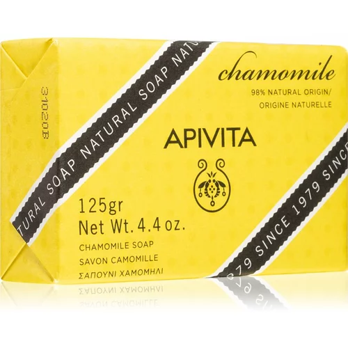 Apivita Natural Soap Chamomile čvrsti sapun za čišćenje 125 g