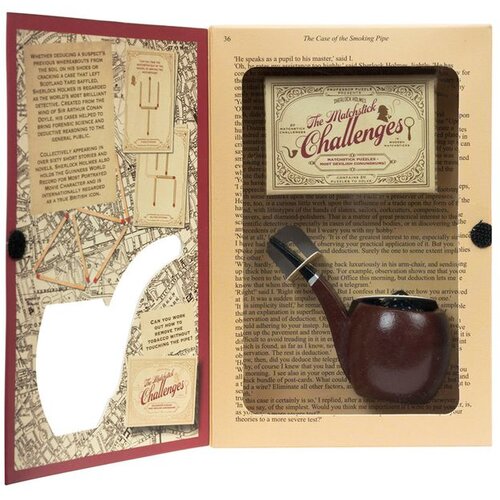 Professor Puzzle Igra Sherlock Holmes Pipe &amp;amp; Matches Slike