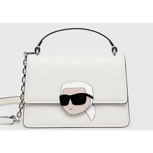 Karl Lagerfeld Kožna torba boja: bijela