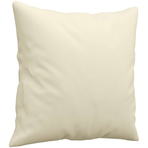 VidaXL 3-dijelni set sofa s jastucima krem od umjetne kože Slike