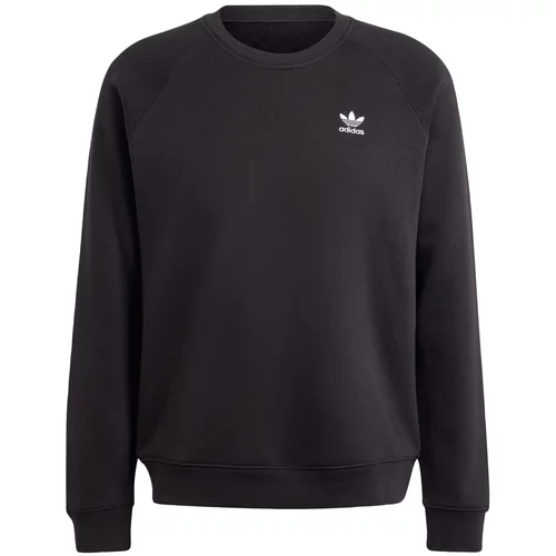 Adidas Sweater majica 'Trefoil Essentials' crna / bijela