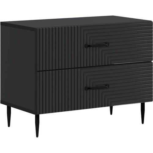  Noćni ormar Crna 62 x 34,5 x 47,5 cm Konstruirano drvo Cene
