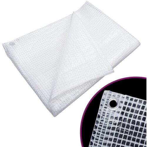 vidaXL Cerada Leno 140 g/m² 4x6 m bijela Cijene