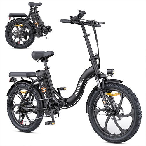 Hillmiles MilePort1 Zložljivo električno kolo - 350W 36V 13AH - 20" - 25km/h - Črna, (21960287) Cene