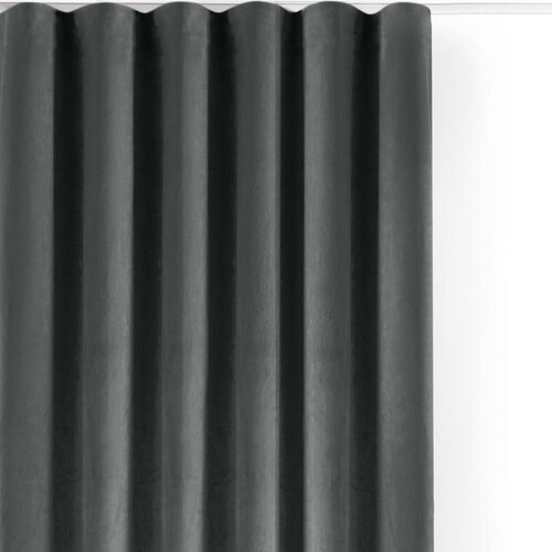 Filumi Temno siva žametna zavesa za delno zatemnitev 200x175 cm Velto &amp;ndash; Slike