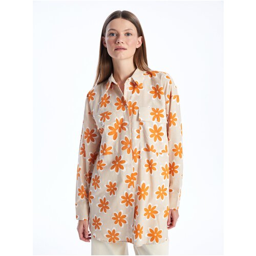 LC Waikiki Women&amp;#039;s Patterned Long Sleeve Oversize Shirt Tunic Slike