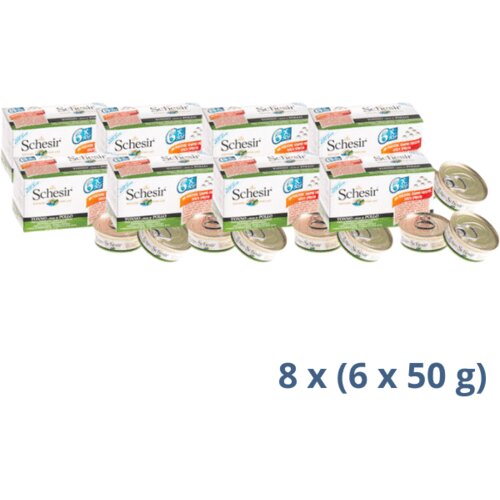 Schesir multipak cat - tunjevina i piletina 6x50g - 2.4 kg Cene