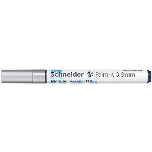 Schneider Flomaster Paint-It metalik marker 010, 0,8 mm, srebrni Slike