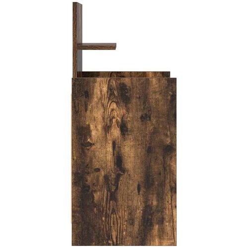  Noćni ormarići s 2 ladice 2 kom dimljeni hrast 38x34x80 cm Slike