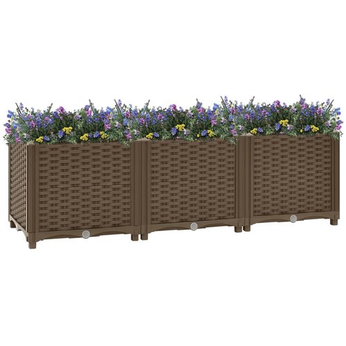 vidaXL povišena gredica 120 x 40 x 38 cm od polipropilena Cijene